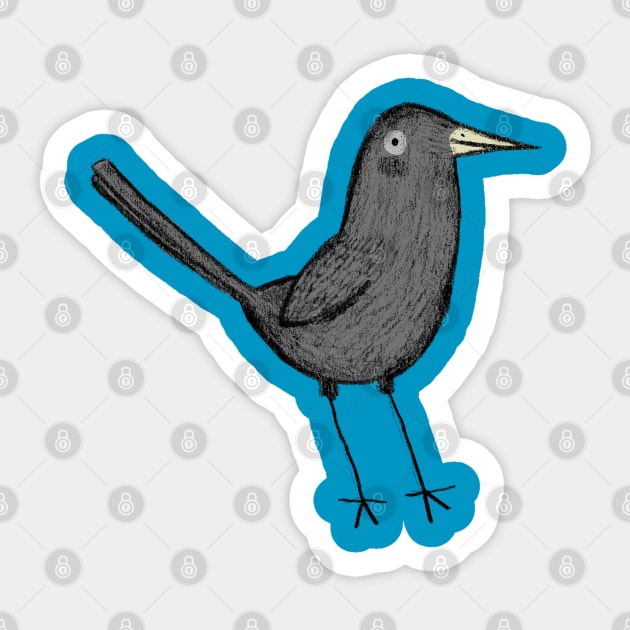 Blackbird Sticker by Sophie Corrigan